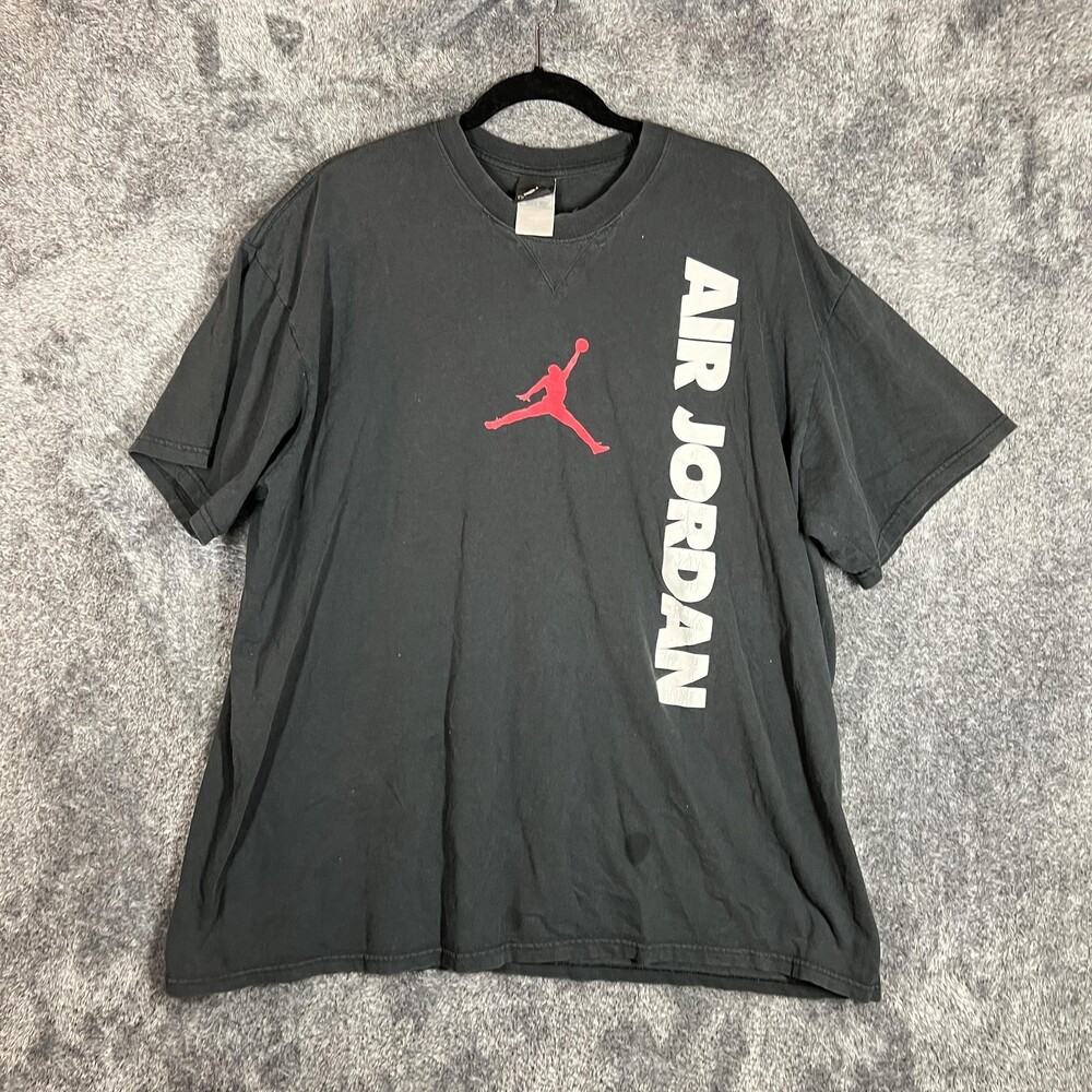 Jordan Shirt Mens XL Black Air Jordan Jumpman Logo Graphic Tee Basketball